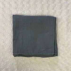 Gymboree Solid Gray Baby Swaddle Blanket Muslin Cotton 2018